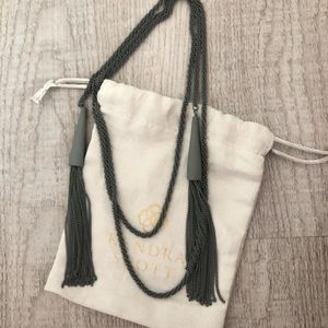 Kendra Scott Pharah Necklace - Matte Slate (grey)